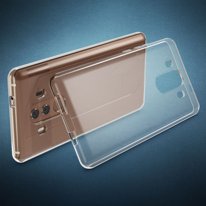 NALIA Handyhülle kompatibel mit Huawei Mate 10 Pro, Ultra-Slim TPU Silikon Case Cover Hülle Crystal Clear Schutzhülle Dünn Durchsichtig, Backcover Etui Handy-Tasche Transparent, Phone Schutz Bumper