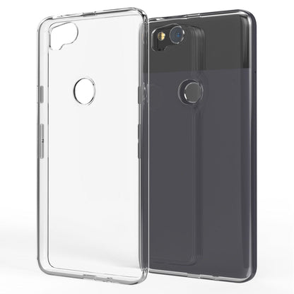 NALIA Transparente Silikonhülle für Google Pixel 2 – Anti-Gelb & Rutschfest – GLAZE (Handyhülle Kristallklar, Schlank & Stoßfest) – Marke aus Berlin