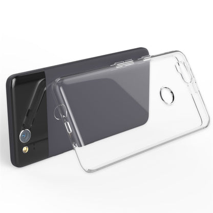NALIA Transparente Silikonhülle für Google Pixel 2 – Anti-Gelb & Rutschfest – GLAZE (Handyhülle Kristallklar, Schlank & Stoßfest) – Marke aus Berlin