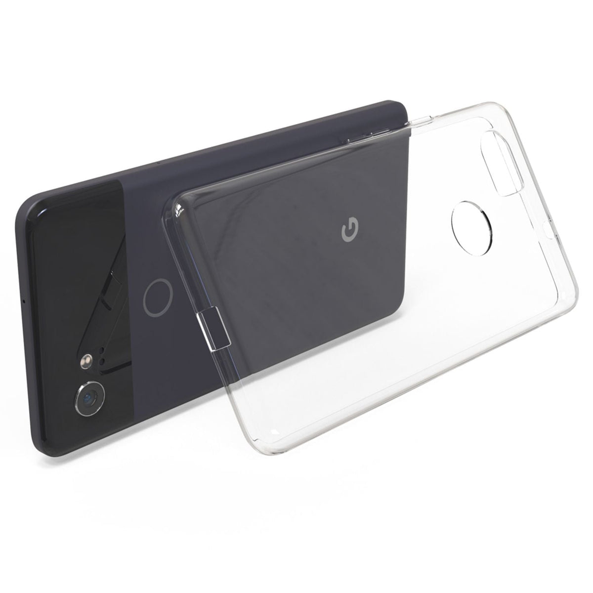 NALIA Transparente Silikonhülle für Google Pixel 2 XL – Anti-Gelb & Rutschfest – GLAZE (Handyhülle Kristallklar, Schlank & Stoßfest) – Marke aus Berlin