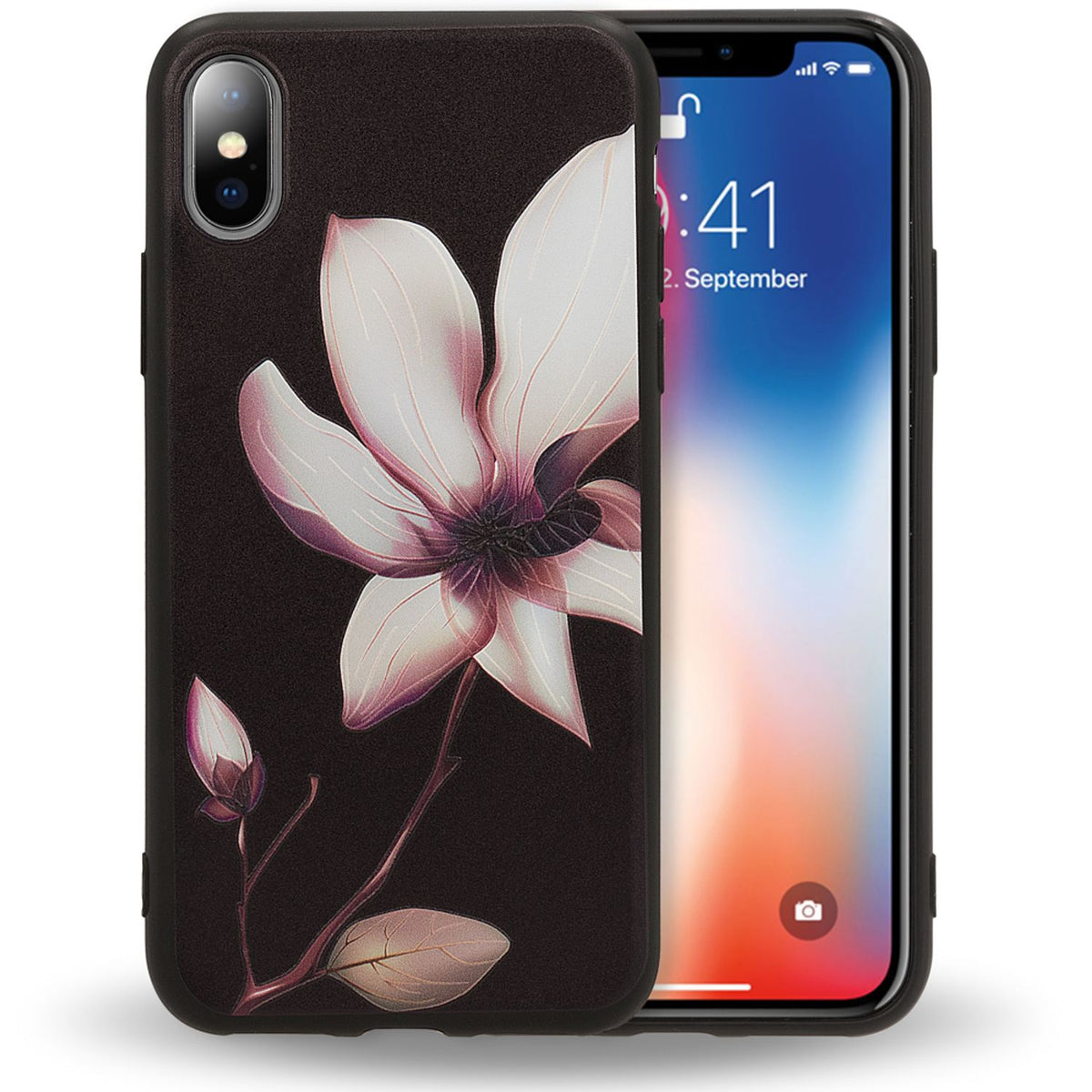 NALIA Handyhülle kompatibel mit iPhone X XS, Ultra-Slim TPU Hülle Silikon Motiv Case Cover Gummi Schutzhülle Dünn, Etui Handy-Tasche Backcover Phone Skin Bumper