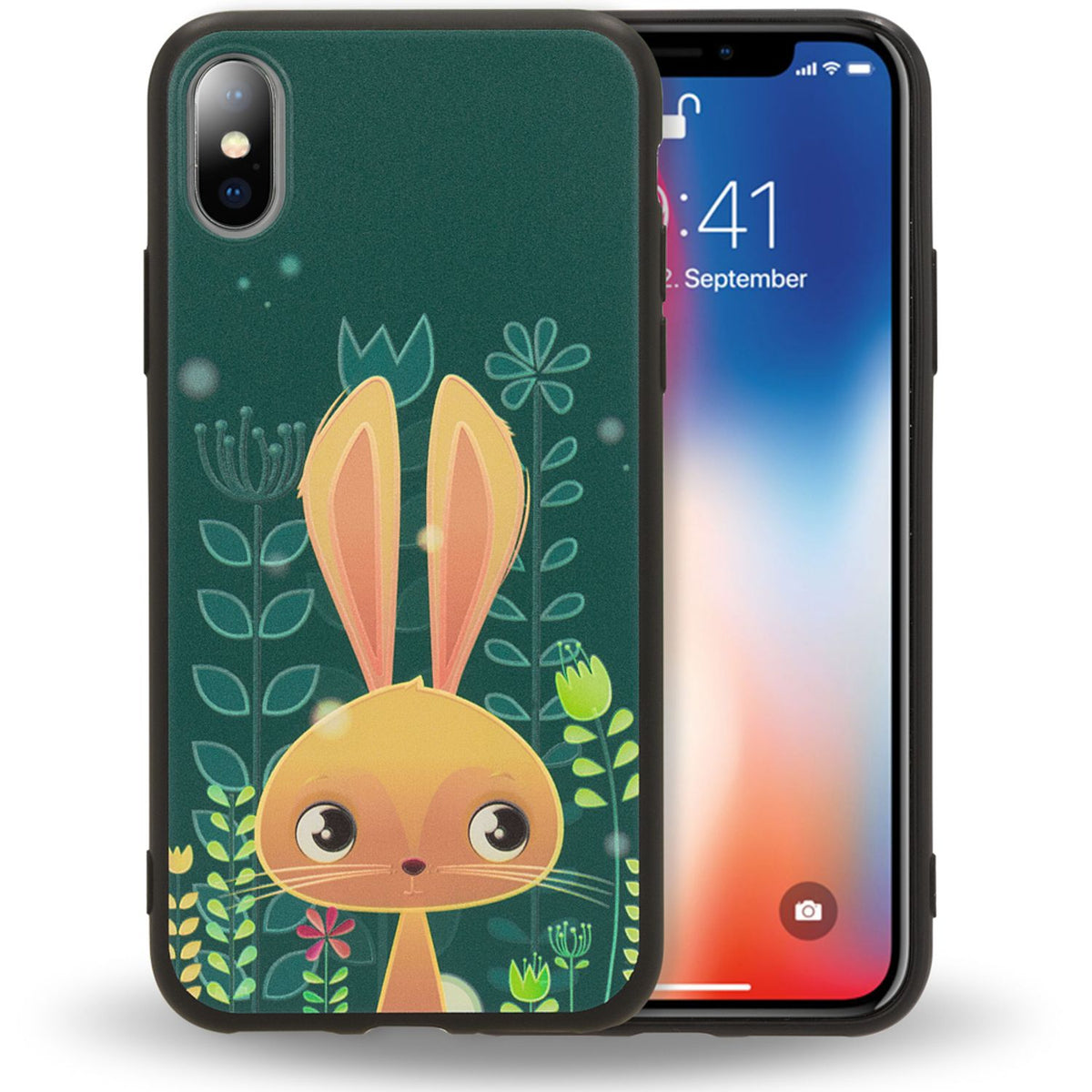 NALIA Handyhülle kompatibel mit iPhone X XS, Ultra-Slim TPU Hülle Silikon Motiv Case Cover Gummi Schutzhülle Dünn, Etui Handy-Tasche Backcover Phone Skin Bumper