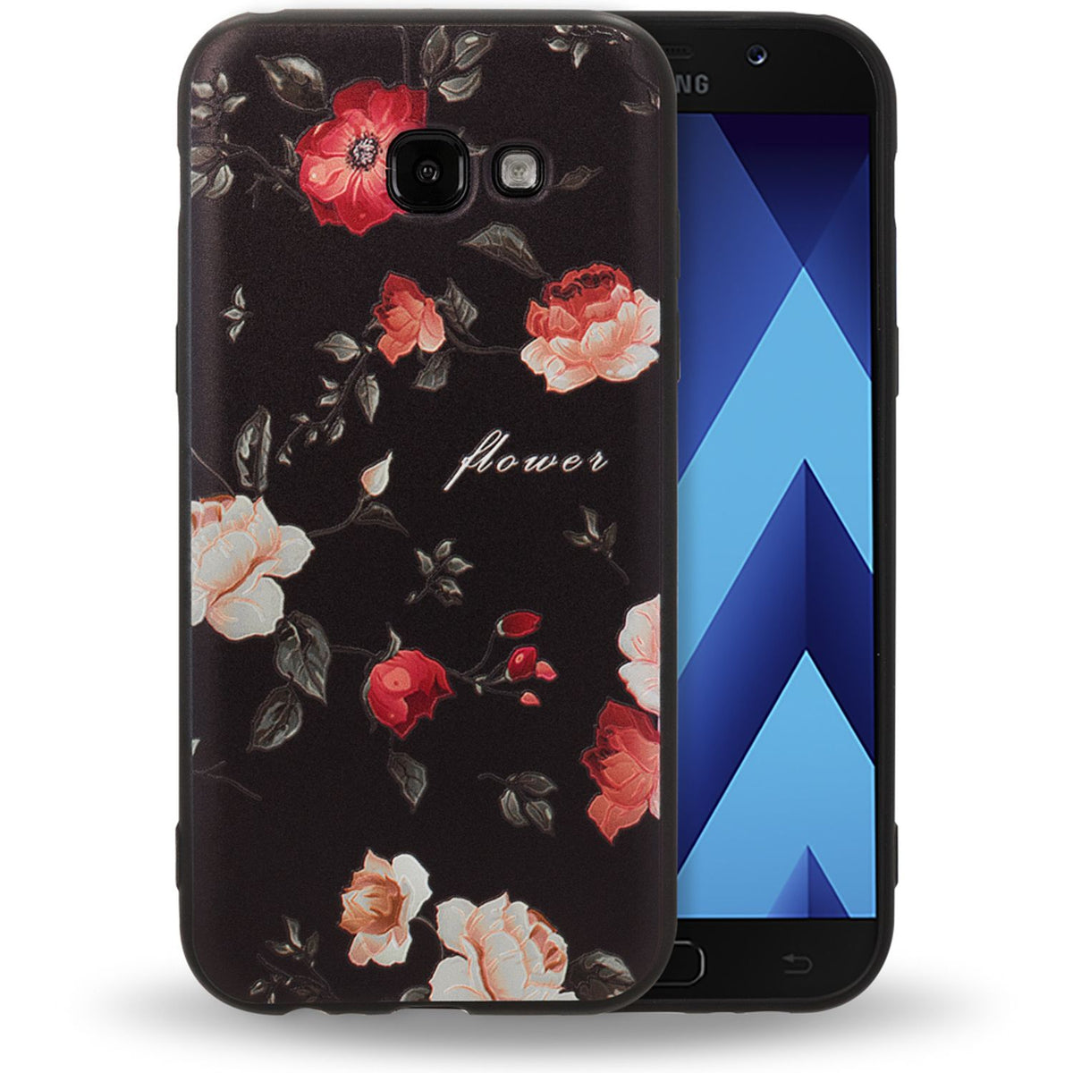 NALIA Handyhülle kompatibel mit Samsung Galaxy A5 (17), Slim TPU Silikon Motiv Case Cover Gummi Schutzhülle Dünn, Ultra-Slim Etui Handy-Tasche Backcover Phone Bumper