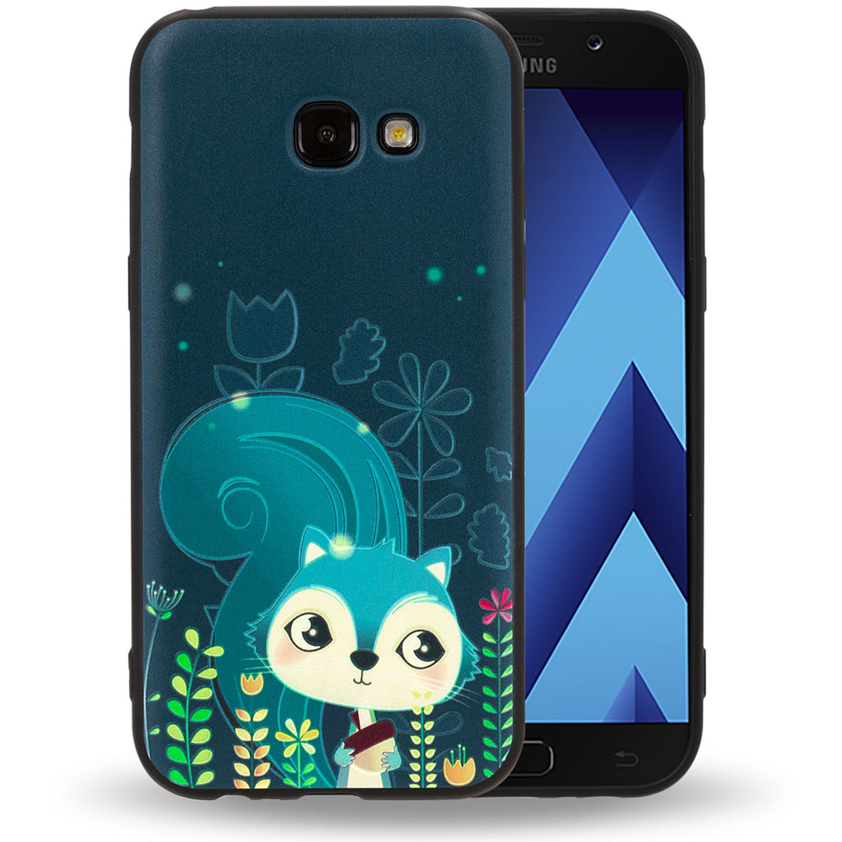 NALIA Handyhülle kompatibel mit Samsung Galaxy A5 (17), Slim TPU Silikon Motiv Case Cover Gummi Schutzhülle Dünn, Ultra-Slim Etui Handy-Tasche Backcover Phone Bumper