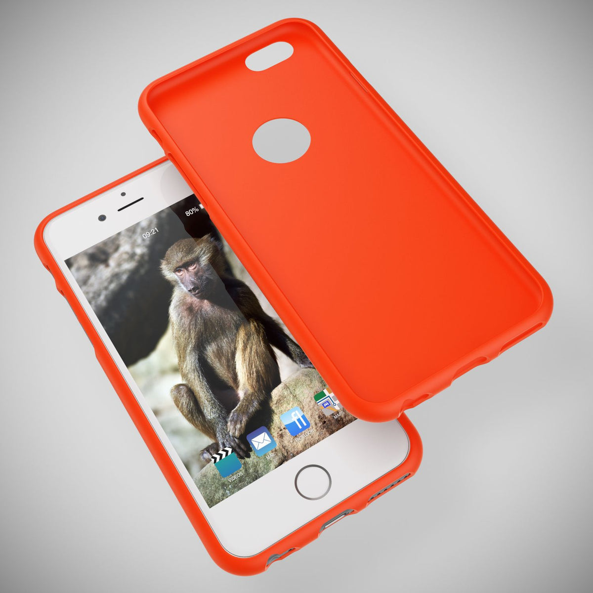 NALIA Neon Silikonhülle für iPhone 6 / 6s – Soft-Touch & Signal-Neon – NEONSHOCK (Matte Schutzhülle) – Marke aus Berlin