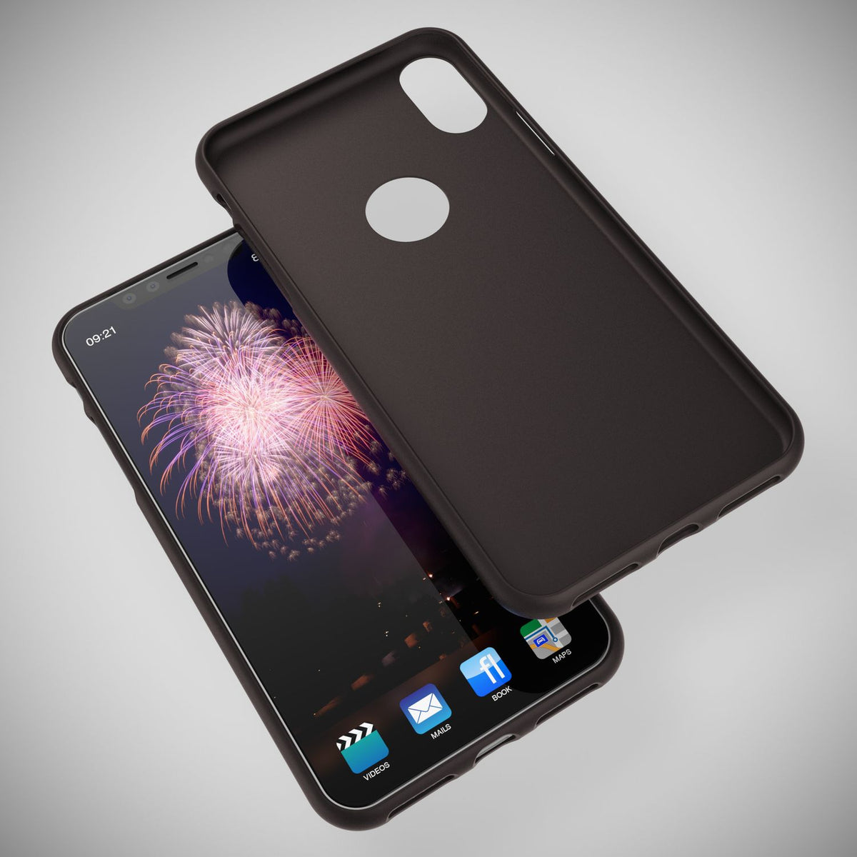NALIA Neon Silikonhülle für iPhone XS Max – Soft-Touch & Signal-Neon – NEONSHOCK (Matte Schutzhülle) – Marke aus Berlin