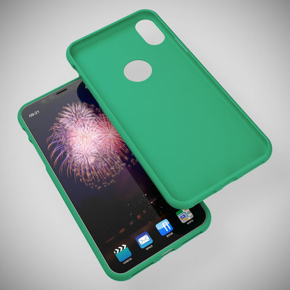 NALIA Neon Silikonhülle für iPhone XS Max – Soft-Touch & Signal-Neon – NEONSHOCK (Matte Schutzhülle) – Marke aus Berlin