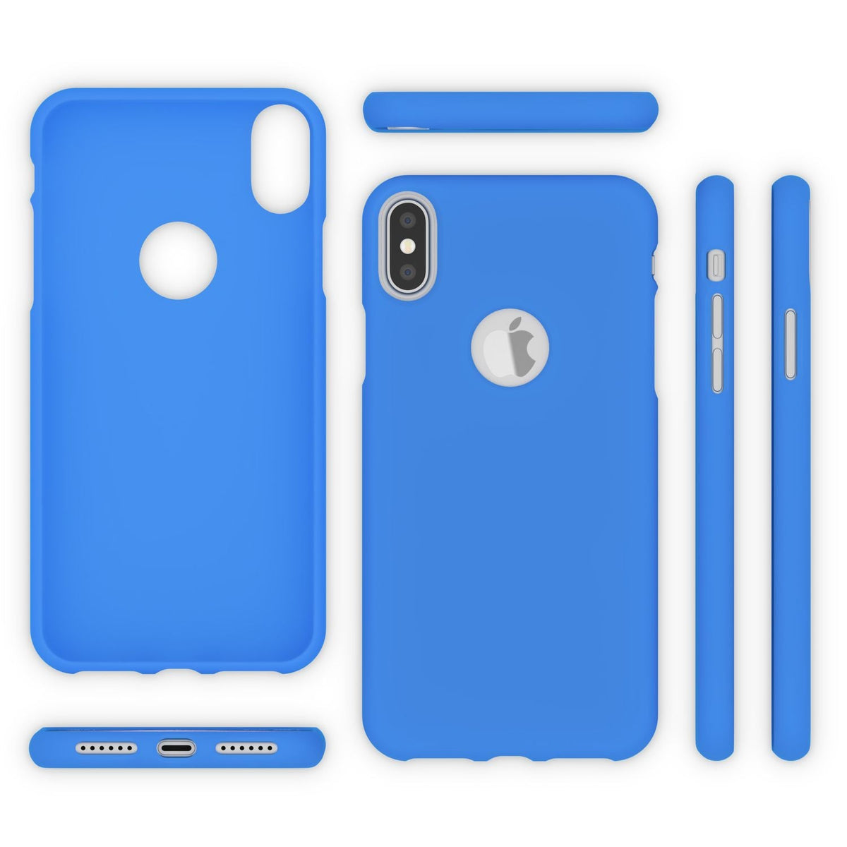 NALIA Neon Silikonhülle für iPhone XS Max – Soft-Touch & Signal-Neon – NEONSHOCK (Matte Schutzhülle) – Marke aus Berlin