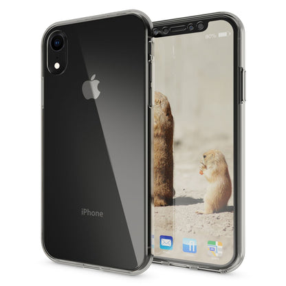 NALIA 360 Grad Hülle kompatibel mit iPhone XR, Full Cover Rundum Doppel-Schutz, Dünnes Ganzkörper Case Silikon Etui Handytasche, Displayschutz & Rückseite Handyhülle