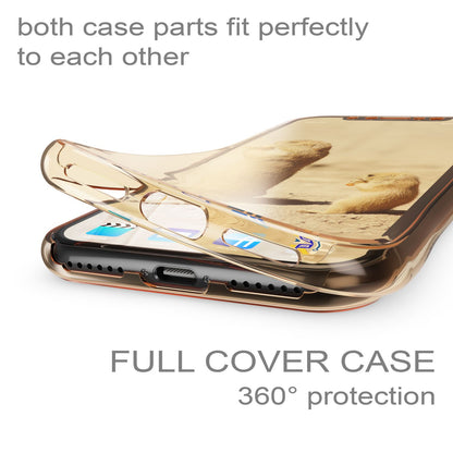 NALIA 360 Grad Hülle kompatibel mit iPhone XR, Full Cover Rundum Doppel-Schutz, Dünnes Ganzkörper Case Silikon Etui Handytasche, Displayschutz & Rückseite Handyhülle