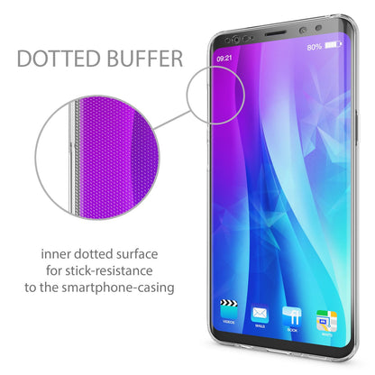 NALIA 360 Grad Handyhülle kompatibel mit Samsung Galaxy S9 Plus, Full Cover vorne hinten Doppel-Schutz Dünnes Ganzkörper Case Silikon Etui, Transparenter Displayschutz & Rückseite