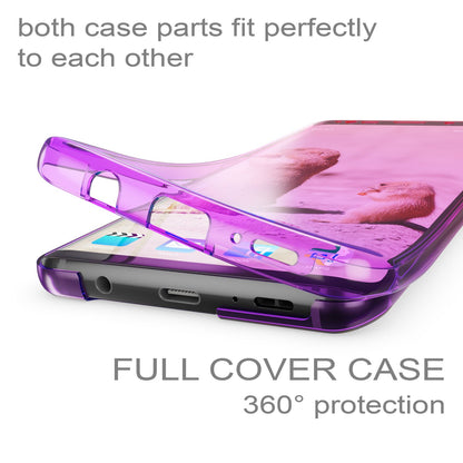 NALIA 360 Grad Handyhülle kompatibel mit Samsung Galaxy S9 Plus, Full Cover vorne hinten Doppel-Schutz Dünnes Ganzkörper Case Silikon Etui, Transparenter Displayschutz & Rückseite