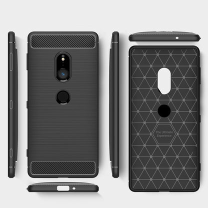 NALIA Handyhülle kompatibel mit Sony Xperia XZ2, Ultra Slim Silikon Case Cover, Dünne Crystal Phone Schutzhülle, Etui Handy-Tasche Back-Cover Bumper, Smartphone TPU Gummihülle  - Schwarz