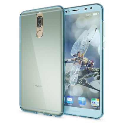 NALIA 360 Grad Handyhülle kompatibel mit Huawei Mate 10 Lite, Full Cover vorne hinten Doppel-Schutz, Dünn Ganzkörper Case Silikon Handytasche Transparenter Displayschutz Rückseite