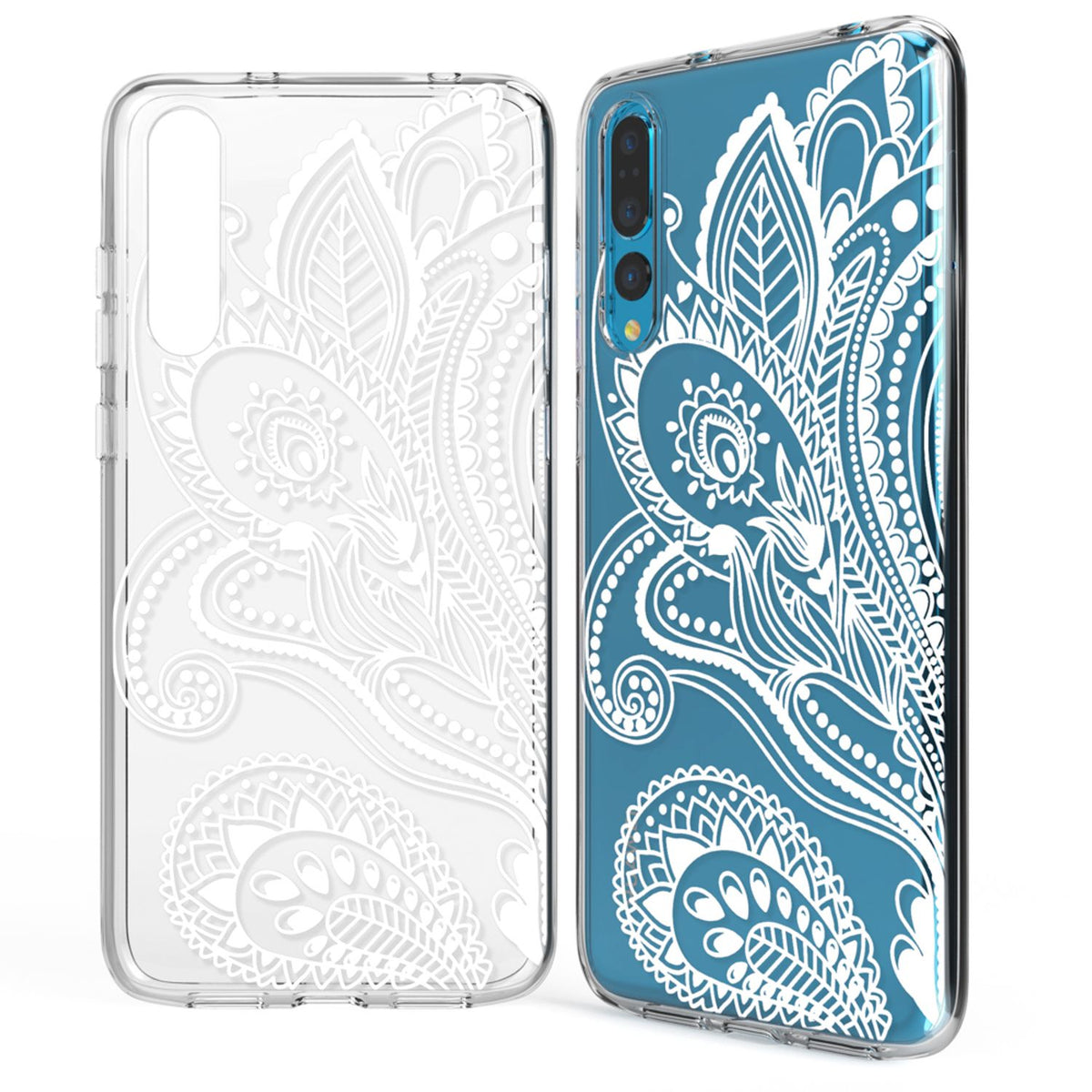 NALIA Handyhülle kompatibel mit Huawei P20 Pro, Slim Silikon Motiv Case Crystal Schutzhülle Dünn Durchsichtig, Etui Handy-Tasche Back-Cover Transparent Bumper