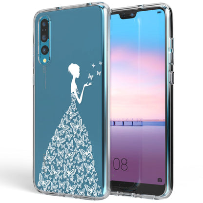 NALIA Handyhülle kompatibel mit Huawei P20 Pro, Slim Silikon Motiv Case Crystal Schutzhülle Dünn Durchsichtig, Etui Handy-Tasche Back-Cover Transparent Bumper