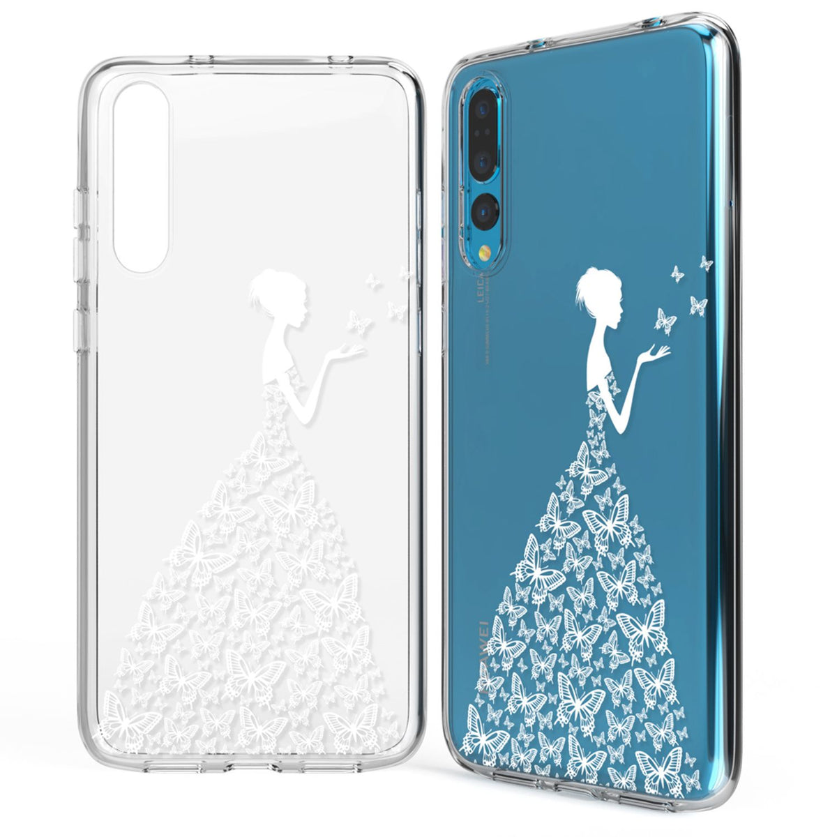 NALIA Handyhülle kompatibel mit Huawei P20 Pro, Slim Silikon Motiv Case Crystal Schutzhülle Dünn Durchsichtig, Etui Handy-Tasche Back-Cover Transparent Bumper
