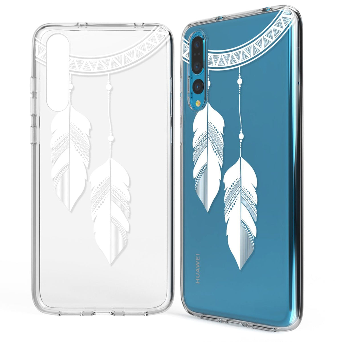 NALIA Handyhülle kompatibel mit Huawei P20 Pro, Slim Silikon Motiv Case Crystal Schutzhülle Dünn Durchsichtig, Etui Handy-Tasche Back-Cover Transparent Bumper