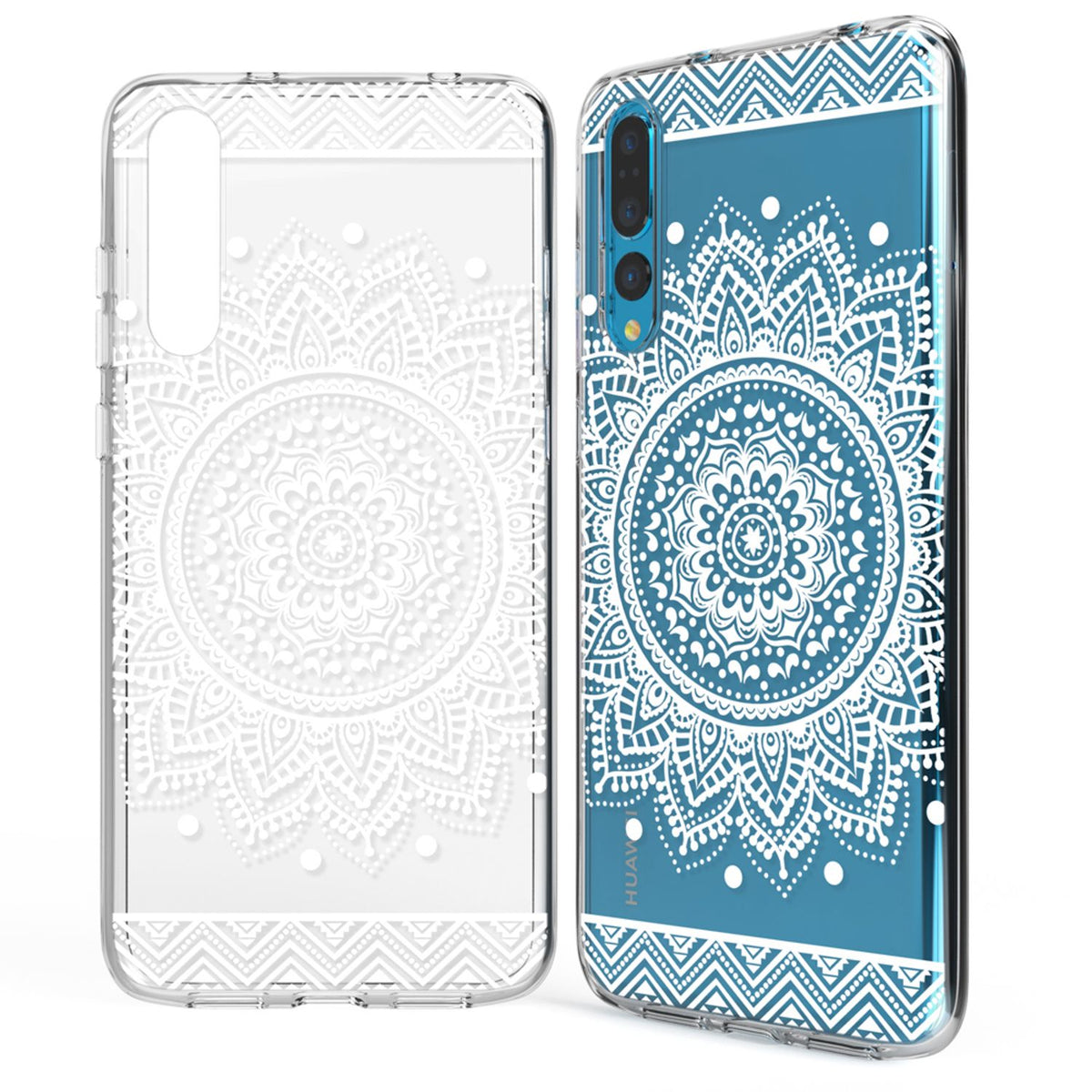 NALIA Handyhülle kompatibel mit Huawei P20 Pro, Slim Silikon Motiv Case Crystal Schutzhülle Dünn Durchsichtig, Etui Handy-Tasche Back-Cover Transparent Bumper