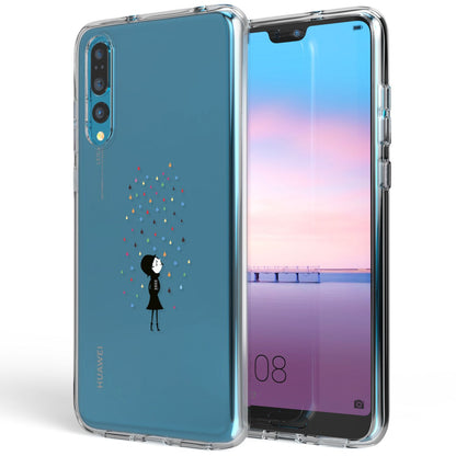 NALIA Handyhülle kompatibel mit Huawei P20 Pro, Slim Silikon Motiv Case Crystal Schutzhülle Dünn Durchsichtig, Etui Handy-Tasche Back-Cover Transparent Bumper