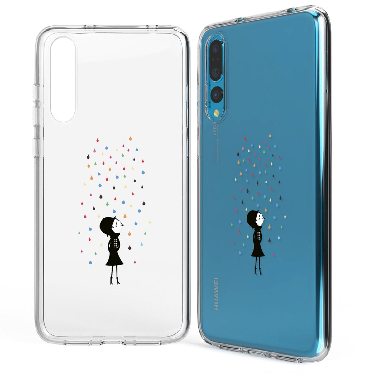 NALIA Handyhülle kompatibel mit Huawei P20 Pro, Slim Silikon Motiv Case Crystal Schutzhülle Dünn Durchsichtig, Etui Handy-Tasche Back-Cover Transparent Bumper