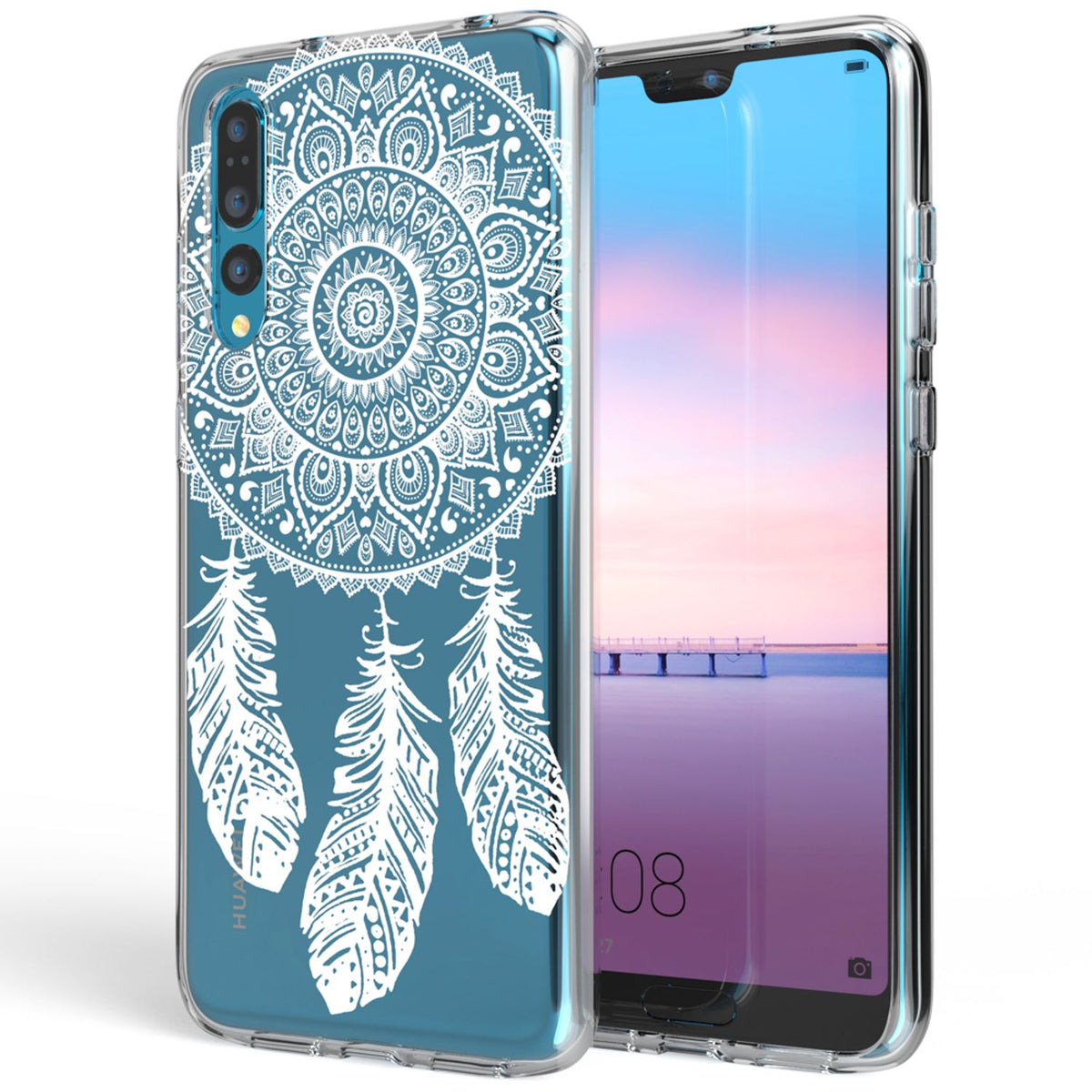 NALIA Handyhülle kompatibel mit Huawei P20 Pro, Slim Silikon Motiv Case Crystal Schutzhülle Dünn Durchsichtig, Etui Handy-Tasche Back-Cover Transparent Bumper
