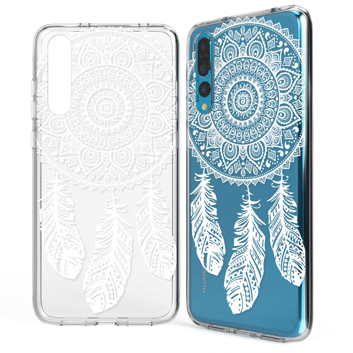 NALIA Handyhülle kompatibel mit Huawei P20 Pro, Slim Silikon Motiv Case Crystal Schutzhülle Dünn Durchsichtig, Etui Handy-Tasche Back-Cover Transparent Bumper