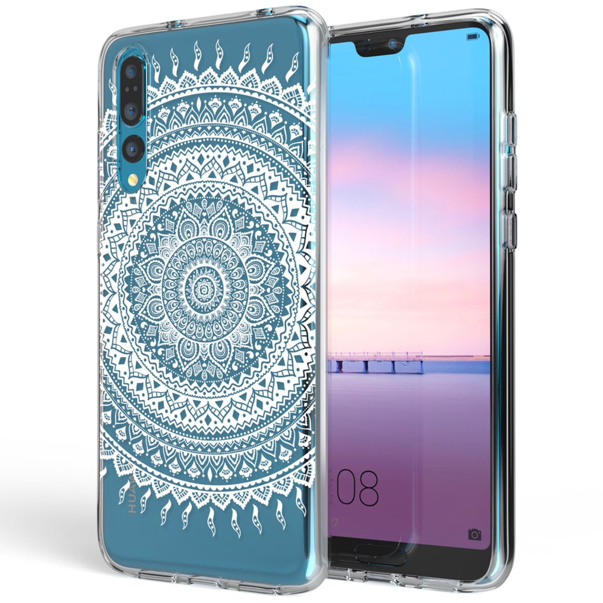 NALIA Handyhülle kompatibel mit Huawei P20 Pro, Slim Silikon Motiv Case Crystal Schutzhülle Dünn Durchsichtig, Etui Handy-Tasche Back-Cover Transparent Bumper