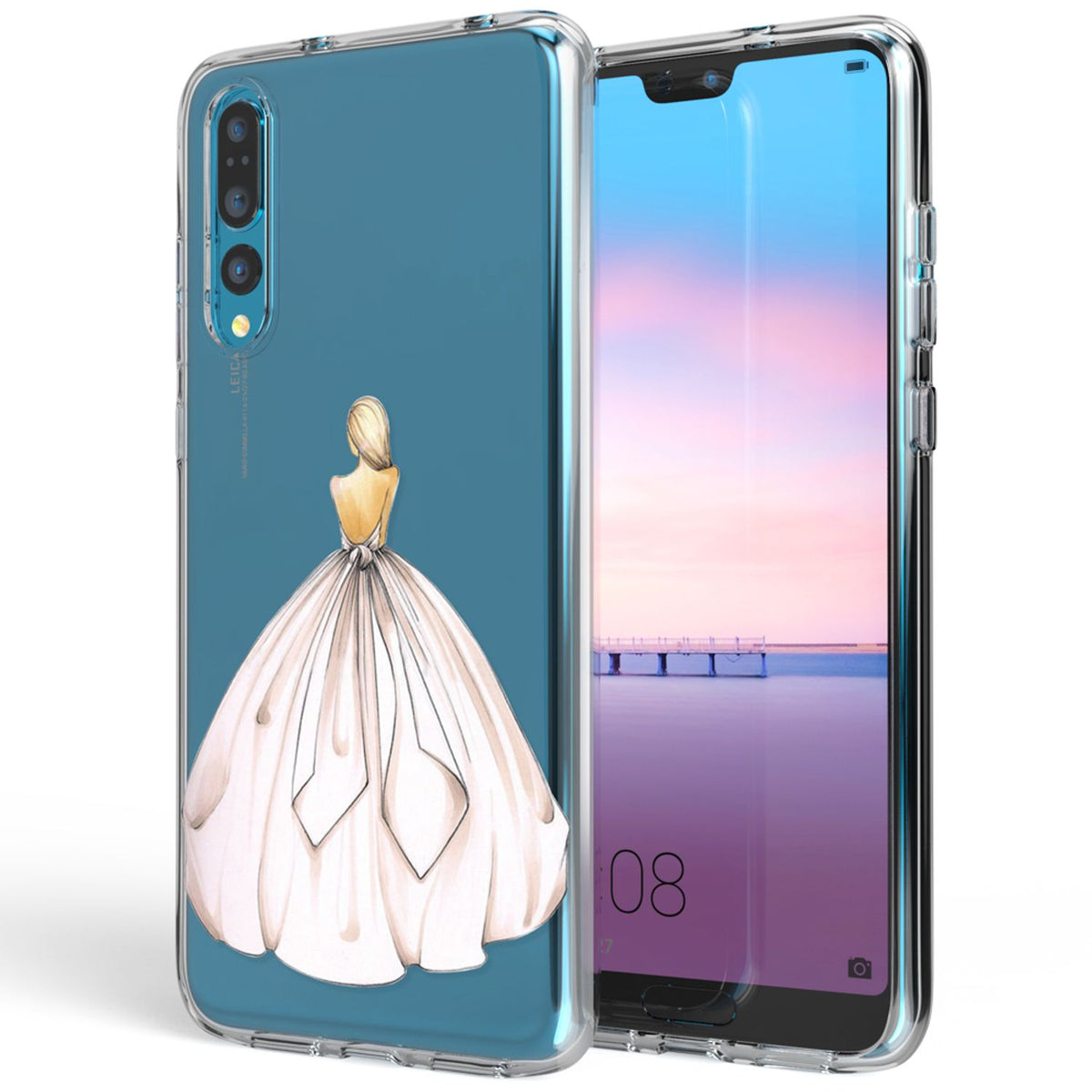NALIA Handyhülle kompatibel mit Huawei P20 Pro, Slim Silikon Motiv Case Crystal Schutzhülle Dünn Durchsichtig, Etui Handy-Tasche Back-Cover Transparent Bumper