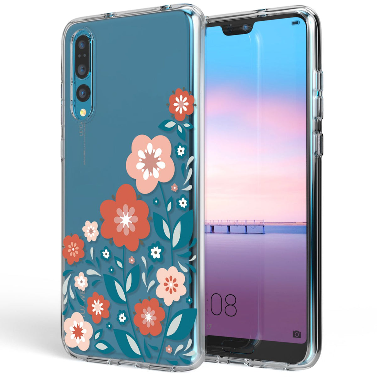 NALIA Handyhülle kompatibel mit Huawei P20 Pro, Slim Silikon Motiv Case Crystal Schutzhülle Dünn Durchsichtig, Etui Handy-Tasche Back-Cover Transparent Bumper