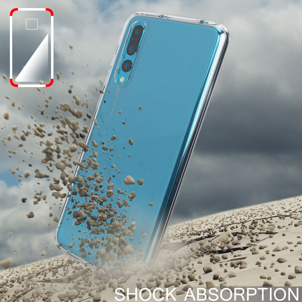 NALIA Handyhülle kompatibel mit Huawei P20 Pro, Slim Silikon Motiv Case Crystal Schutzhülle Dünn Durchsichtig, Etui Handy-Tasche Back-Cover Transparent Bumper
