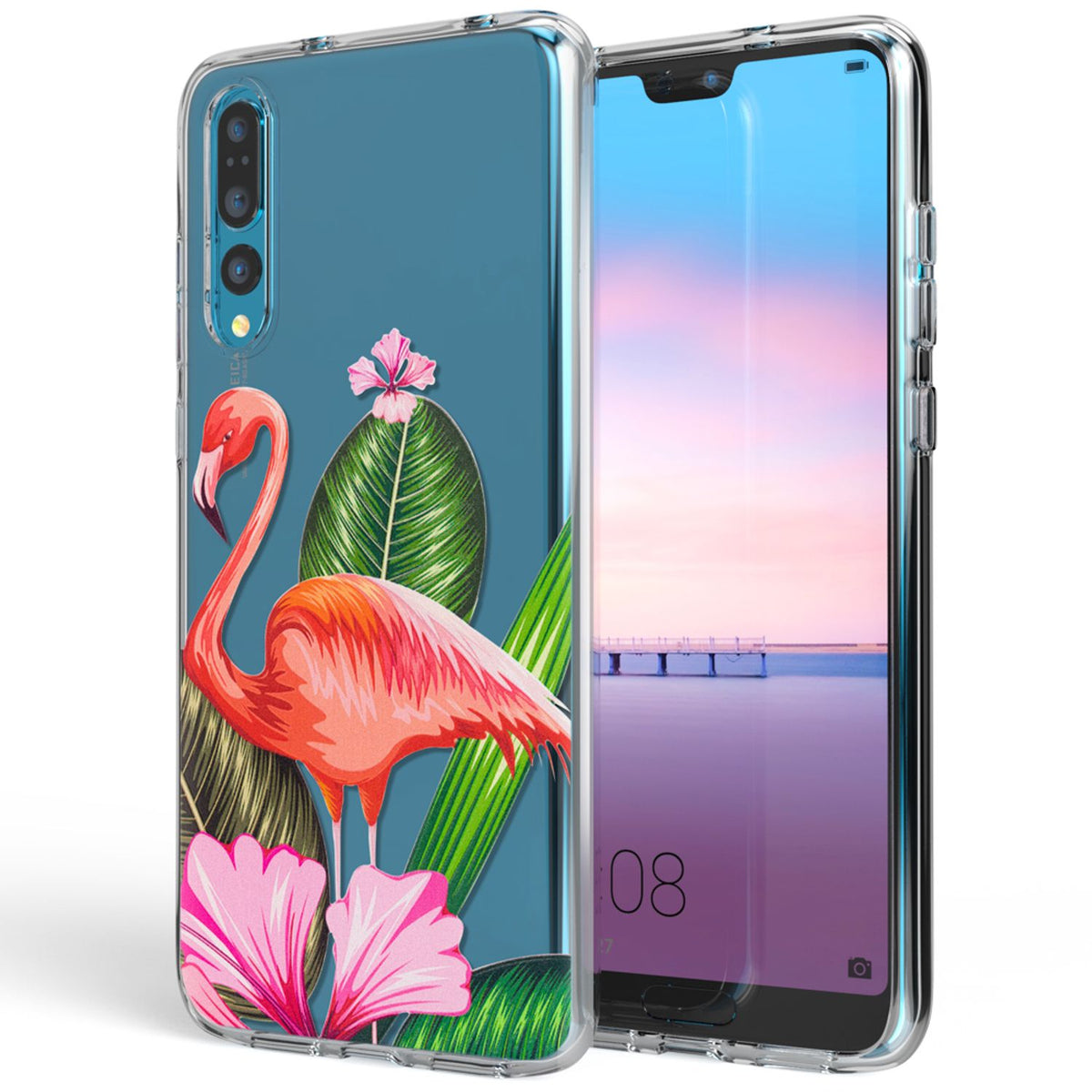 NALIA Handyhülle kompatibel mit Huawei P20 Pro, Slim Silikon Motiv Case Crystal Schutzhülle Dünn Durchsichtig, Etui Handy-Tasche Back-Cover Transparent Bumper