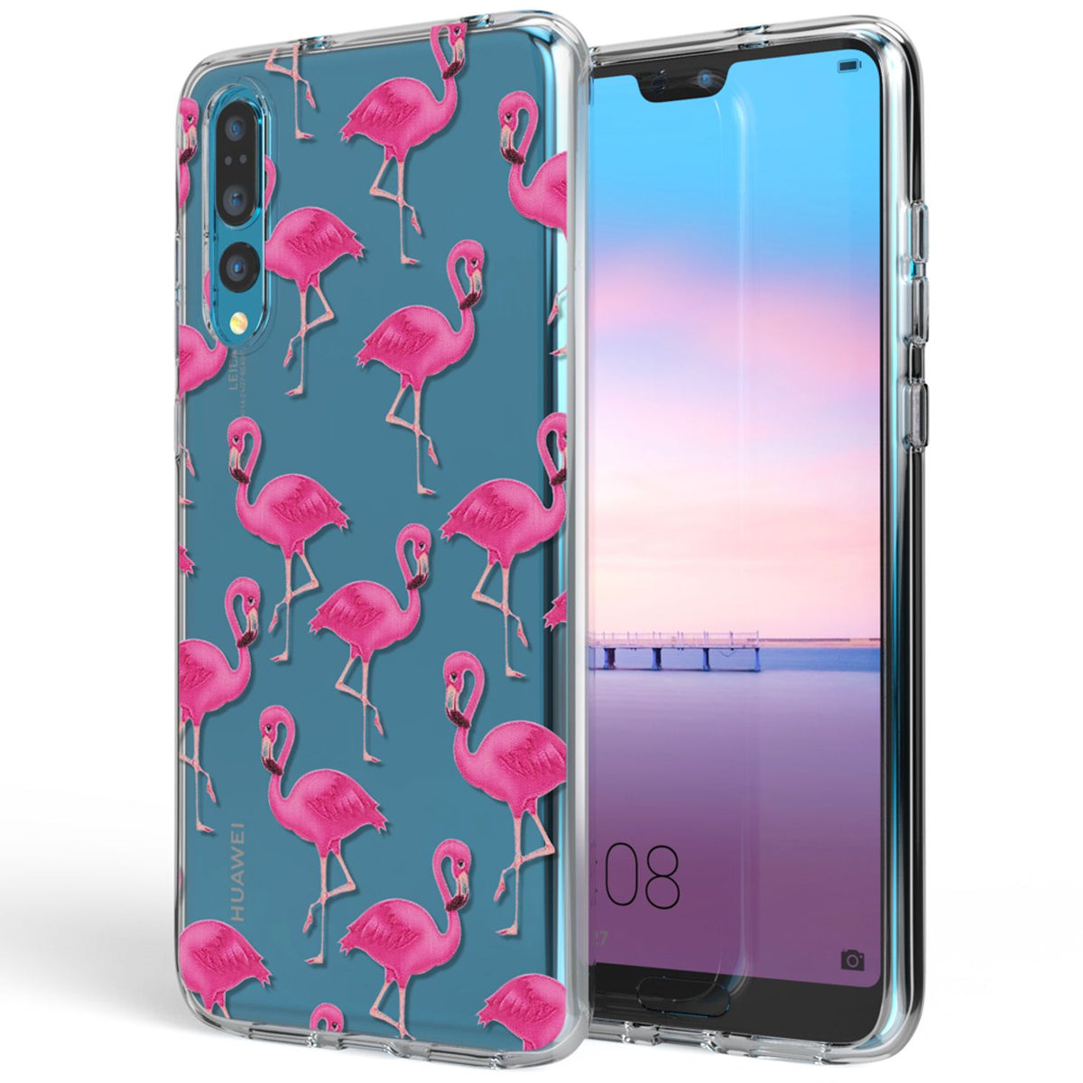 NALIA Handyhülle kompatibel mit Huawei P20 Pro, Slim Silikon Motiv Case Crystal Schutzhülle Dünn Durchsichtig, Etui Handy-Tasche Back-Cover Transparent Bumper
