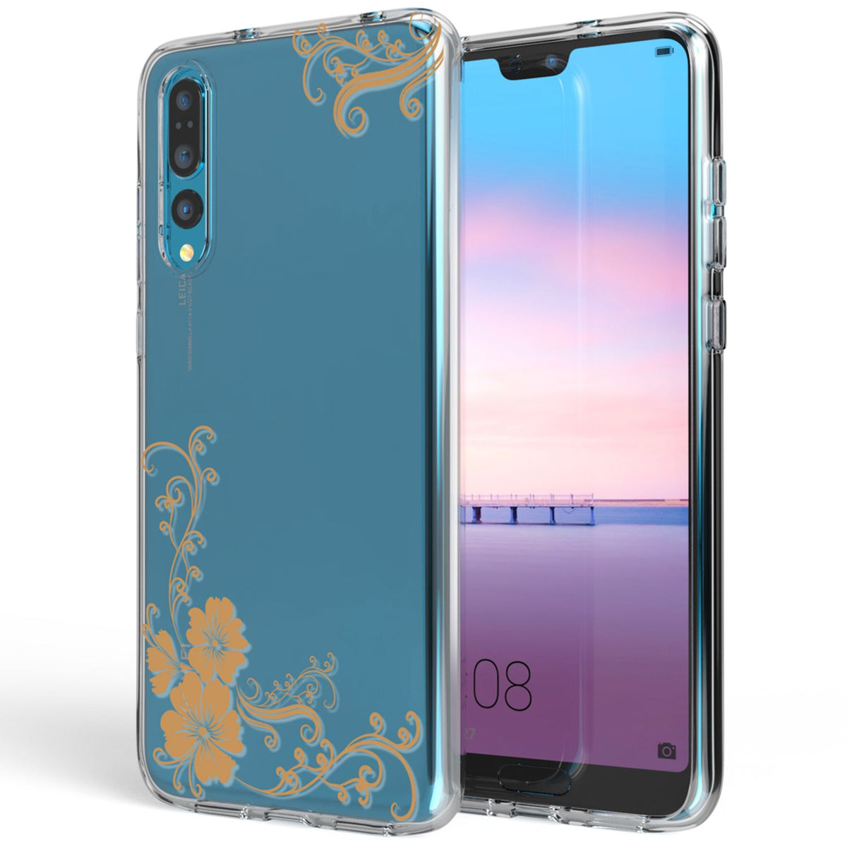 NALIA Handyhülle kompatibel mit Huawei P20 Pro, Slim Silikon Motiv Case Crystal Schutzhülle Dünn Durchsichtig, Etui Handy-Tasche Back-Cover Transparent Bumper