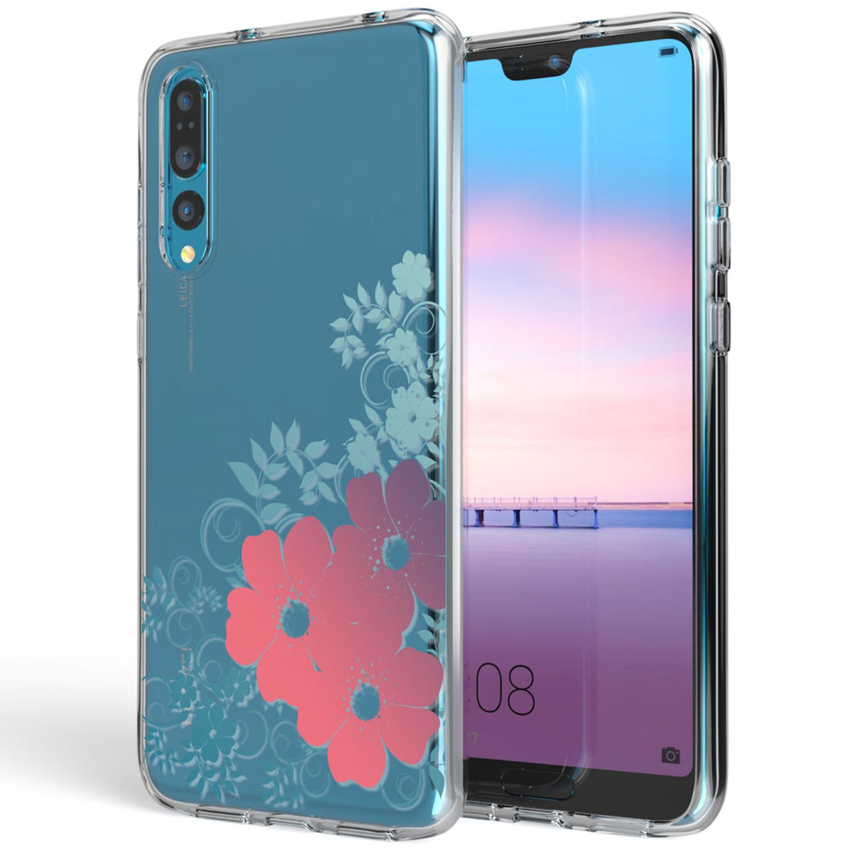 NALIA Handyhülle kompatibel mit Huawei P20 Pro, Slim Silikon Motiv Case Crystal Schutzhülle Dünn Durchsichtig, Etui Handy-Tasche Back-Cover Transparent Bumper
