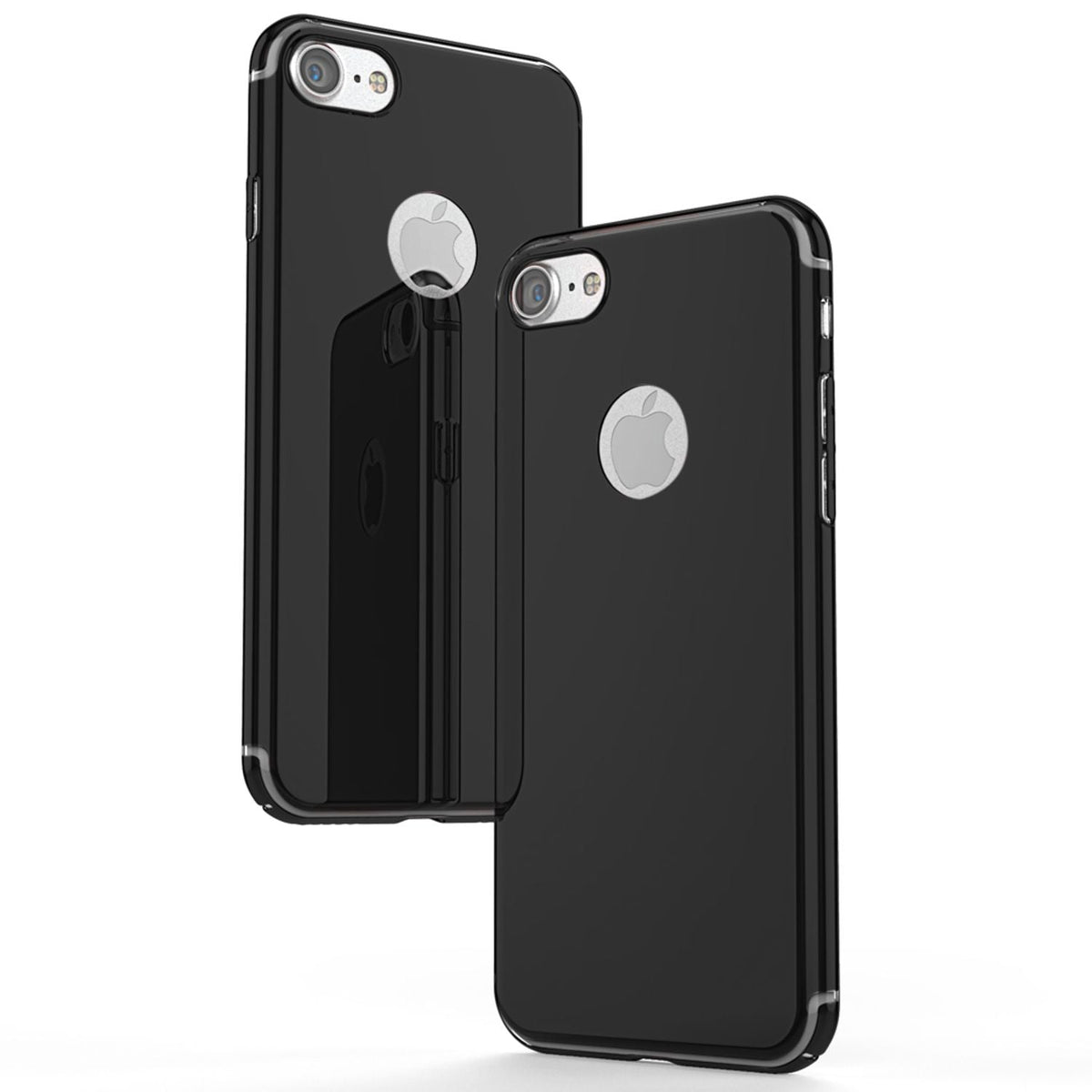 NALIA Spiegel Handyhülle kompatibel mit iPhone 7, Ultra-Slim Cover Mirror Case Hardcase, Dünne Schutzhülle Backcover verspiegelt, Handy-Tasche Bumper Phone Etui