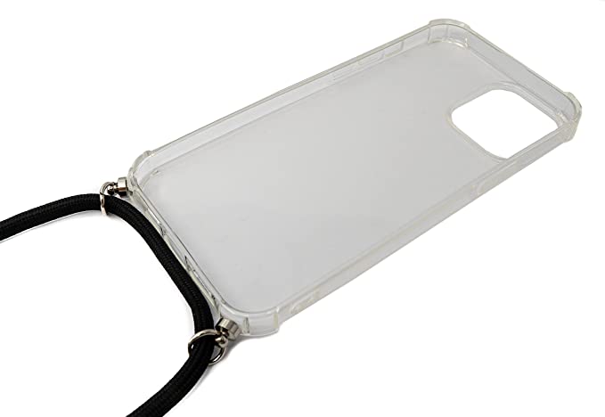 Schutzhülle aus Silikon mit Halsband in Transparent Hülle für iPhone 14 | System-S