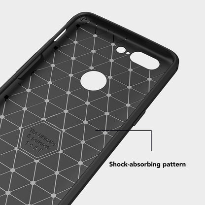 NALIA Silikonhülle für OnePlus 5T – Rutschfest & Matt – VORTEX (Gebürstete Optik & Carbon Design) – Marke aus Berlin