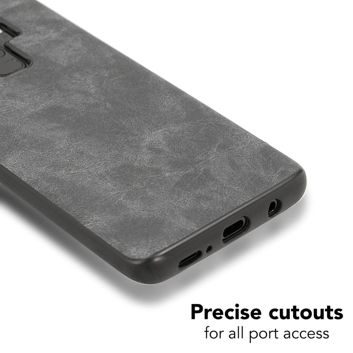 NALIA Kunstleder Handyhülle kompatibel mit Samsung Galaxy S9 Plus, stoßfeste Schutzhülle Case, Dünne Handyhülle Handy-Tasche, Slim Soft-Cover Backcover Phone Etui Bumper