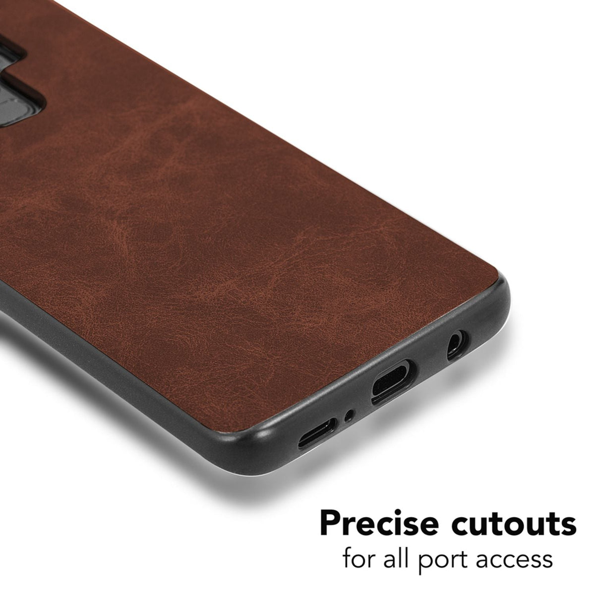 NALIA Kunstleder Handyhülle kompatibel mit Samsung Galaxy S9 Plus, stoßfeste Schutzhülle Case, Dünne Handyhülle Handy-Tasche, Slim Soft-Cover Backcover Phone Etui Bumper
