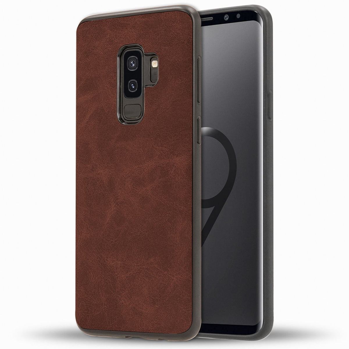 NALIA Kunstleder Handyhülle kompatibel mit Samsung Galaxy S9 Plus, stoßfeste Schutzhülle Case, Dünne Handyhülle Handy-Tasche, Slim Soft-Cover Backcover Phone Etui Bumper