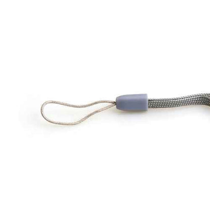 SYSTEM-S Halsband Umhängeband Trageband mit Schlaufe in Grau für Smartphone MP3-Player - DREIKS