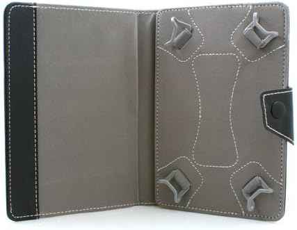 System-S 10” Zoll Bookstyle Tasche Cover Hülle Protector Case Etui mit Halter Standfunktion für Tablet PC eBook Reader Schwarz - DREIKS
