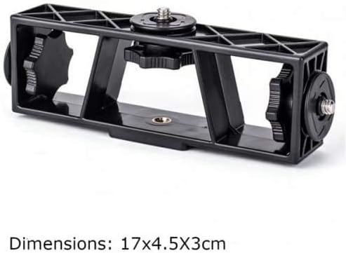 SYSTEM-S Triple mount with attachments for camera microphone smartphone size L
