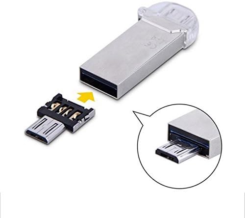 System-S USB OTG On The Go Adapter 2.0 Type A (male) to Micro (male) converter for memory sticks