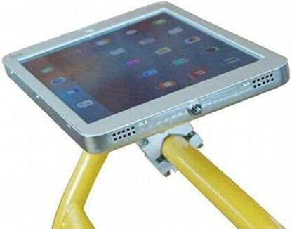 SYSTEM-S Stangen Halterung mit Schloss Befestigung aus Metall in Schwarz für iPad Pro 11" - DREIKS