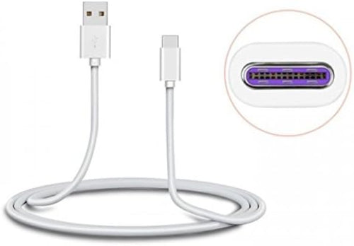 SYSTEM-S USB 3.1 Typ C (male) zu USB Typ A 2.0 (female) Schnellladekabel 25W-5V-5A Datenkabel Ladekabel 100 cm - DREIKS