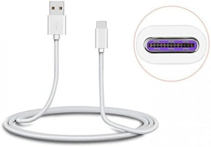 SYSTEM-S USB 3.1 Typ C (male) zu USB Typ A 2.0 (female) Schnellladekabel 25W-5V-5A Datenkabel Ladekabel 100 cm - DREIKS
