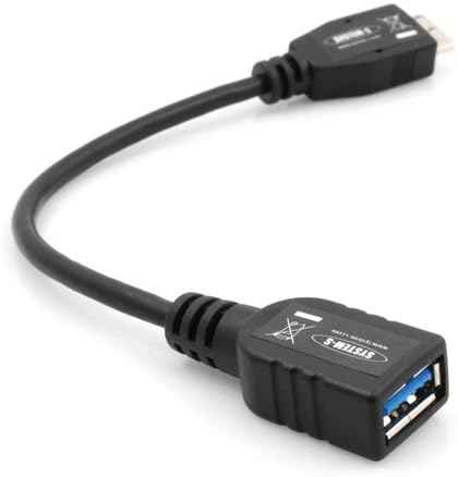 System-S Micro USB 3.0 OTG Host Adapter Kabel On-the-go 12 cm - DREIKS