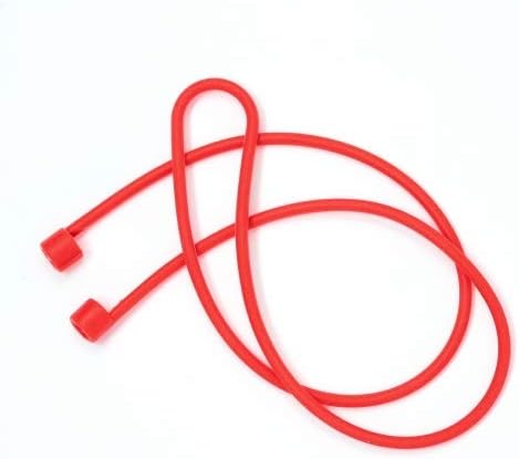 System-S 2x Silikon Halteband Holder für AirPods Kopfhörer in Rot - DREIKS